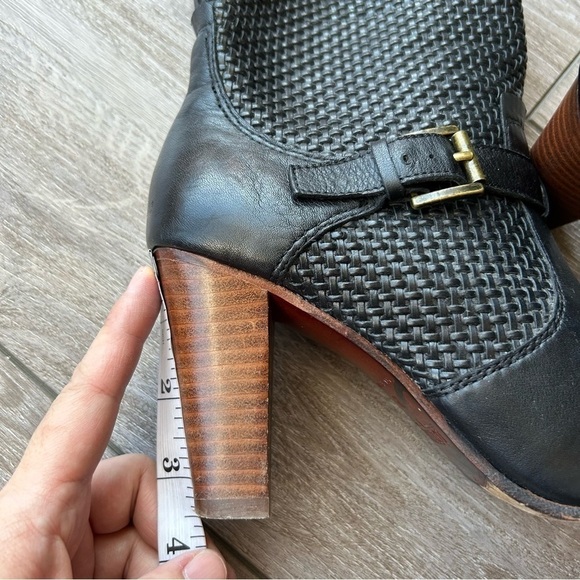 Lottusse Braided Leather  Heeled Boots with Fringe Made in Spain - Picture 12 of 12